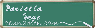 Mariella Hage Visitenkarte